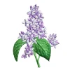 Lilac Flower, Plants, Embroidered, Iron on Patch