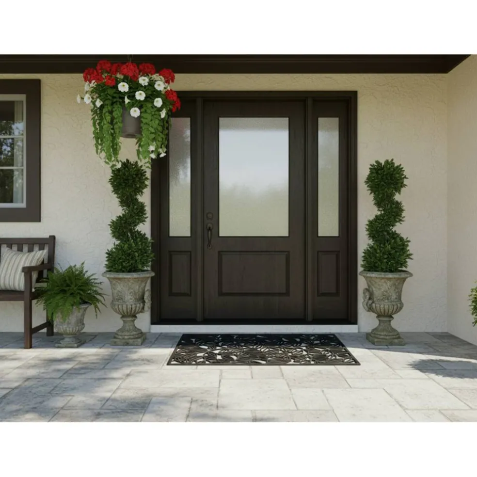 Lilac Vine Rubber Doormat