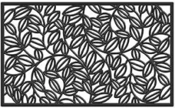 Lilac Vine Rubber Doormat