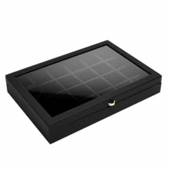 Lilarie & Co. Jewelry Box with Glass Lid