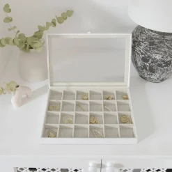 Lilarie & Co. Jewelry Box with Glass Lid