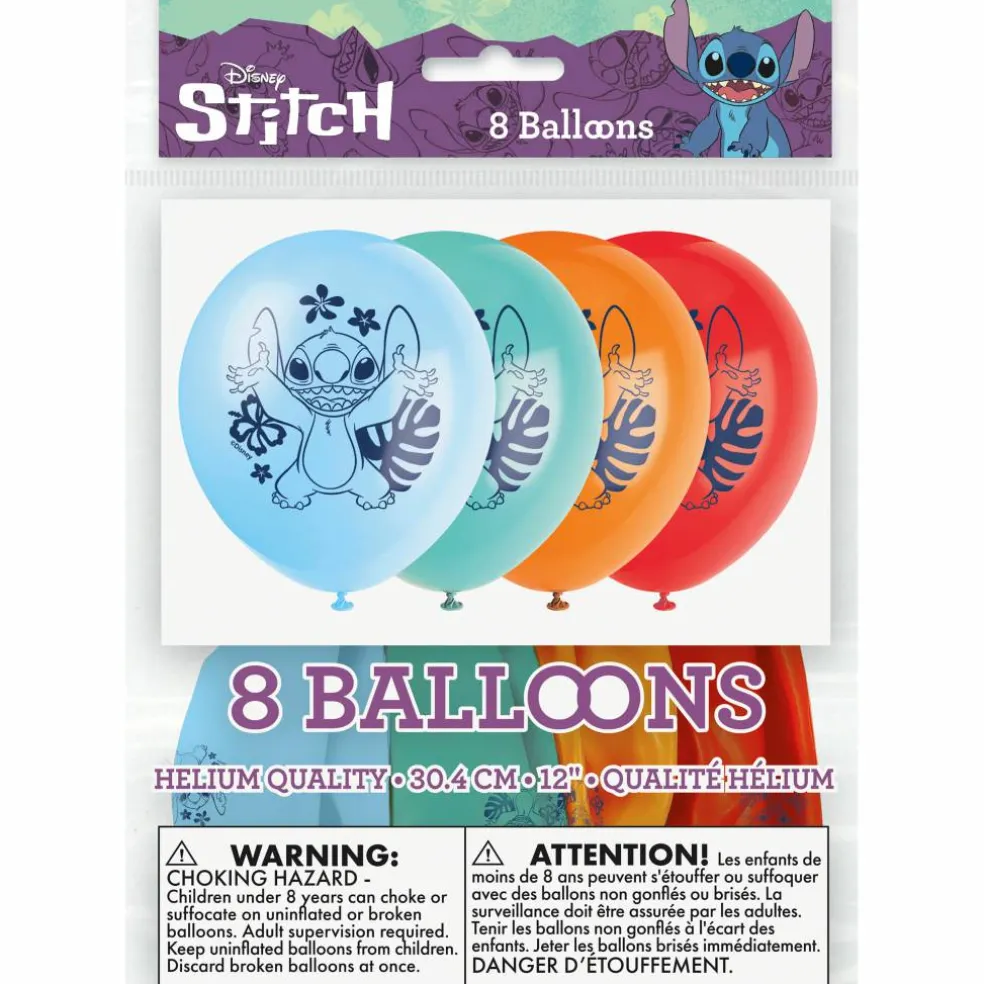 12" Lilo and Stitch Latex Balloons, 8ct.