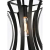 Lily 1 light pendant in black