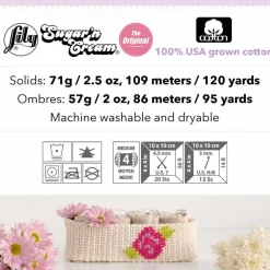 Lily® Sugar 'n Cream® Solid Yarn