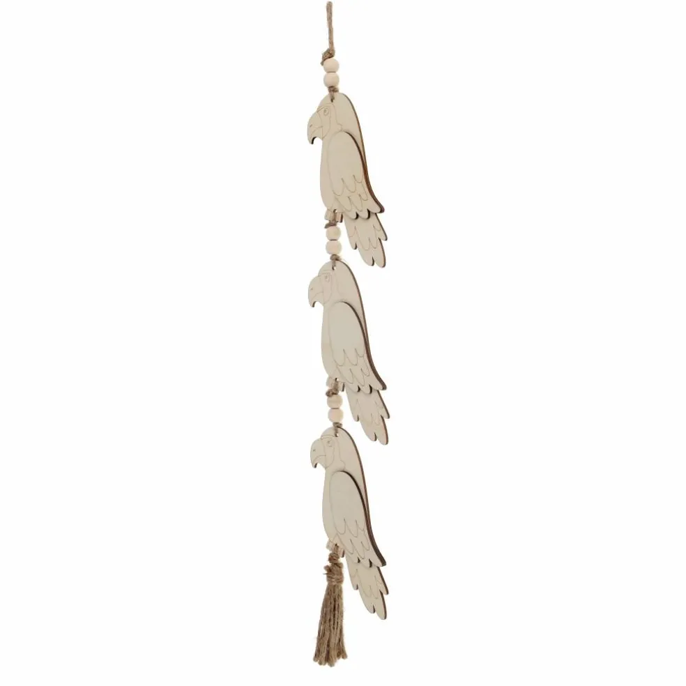 19.5" Linear Parrots DIY Plywood Wall Décor by Make Market®