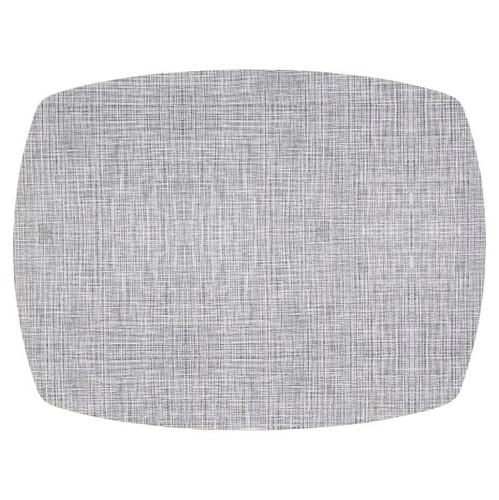 Linen Style Placemat with Rounded Corners