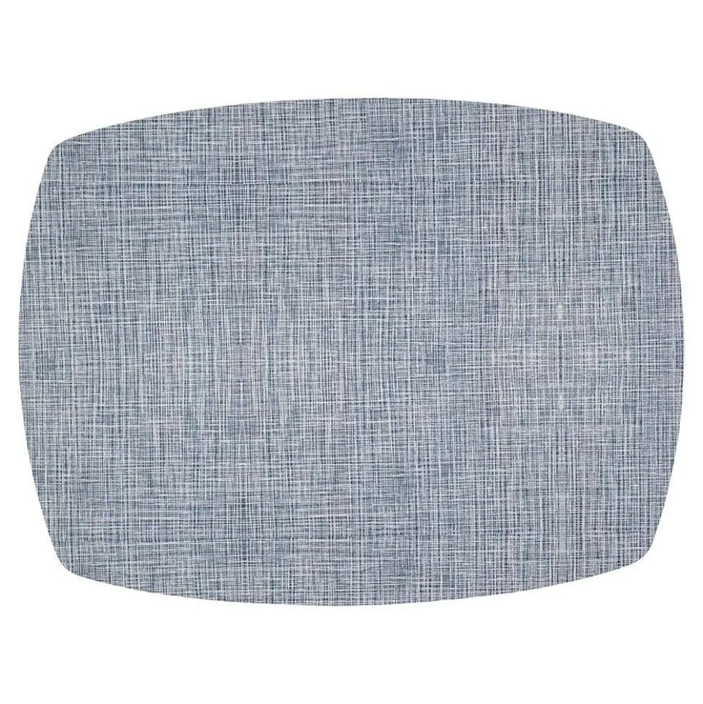 Linen Style Placemat with Rounded Corners