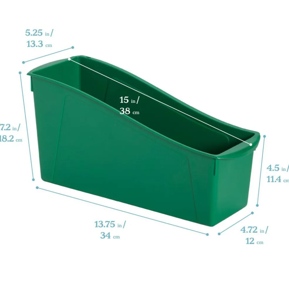 Linking Book Bins, Colorful Connecting Storage