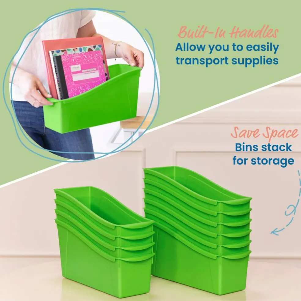 Linking Book Bins, Colorful Connecting Storage