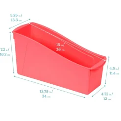 Linking Book Bins, Colorful Connecting Storage