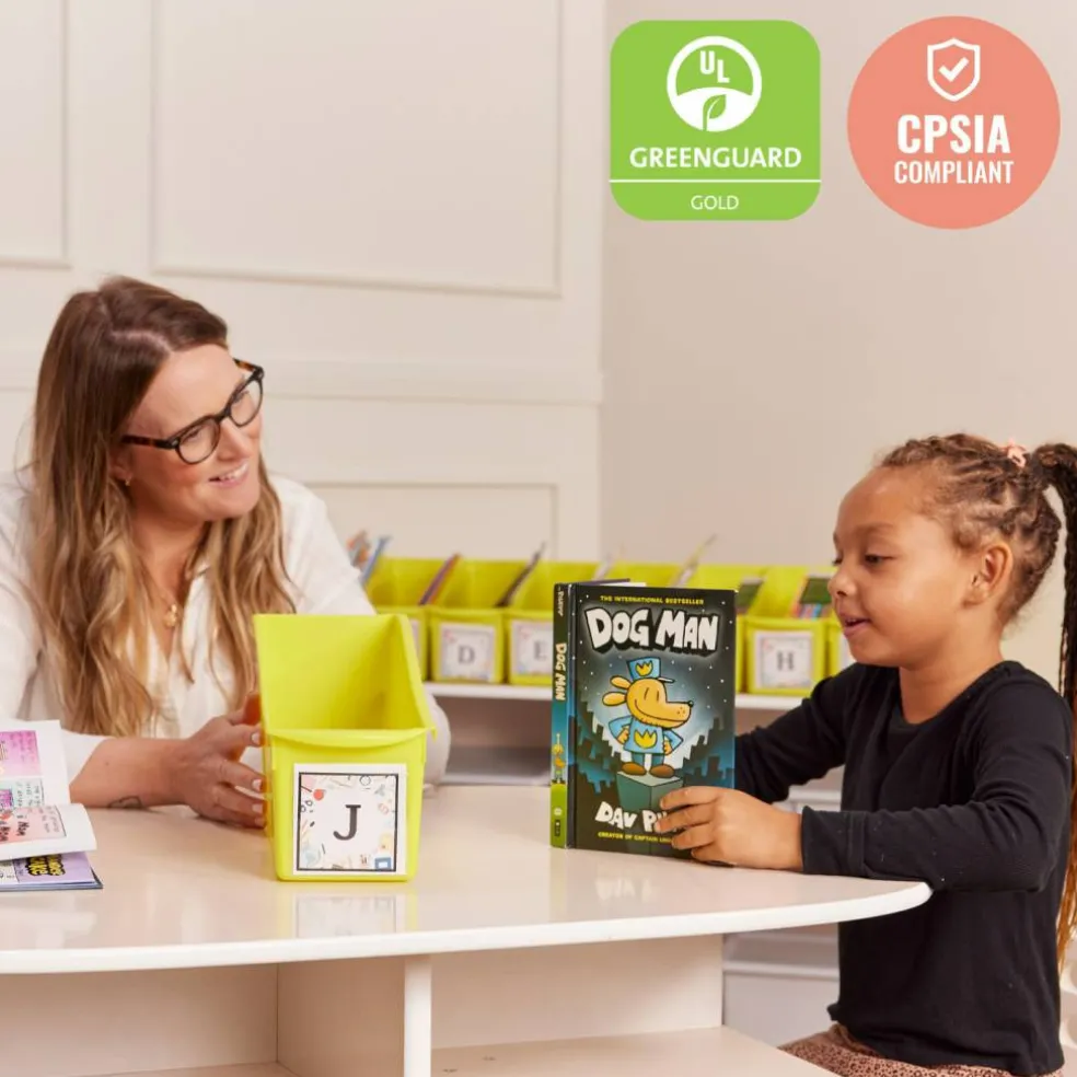 Linking Book Bins, Colorful Connecting Storage