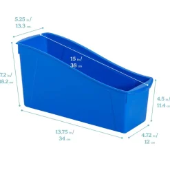 Linking Book Bins, Colorful Connecting Storage