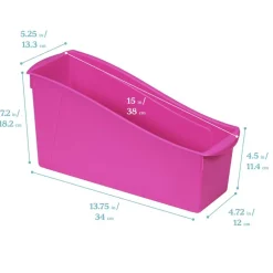 Linking Book Bins, Colorful Connecting Storage