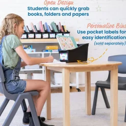 Linking Book Bins, Colorful Connecting Storage