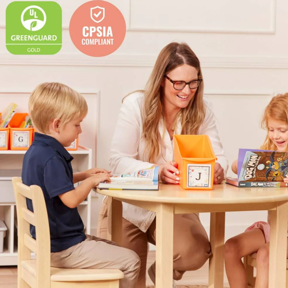 Linking Book Bins, Colorful Connecting Storage