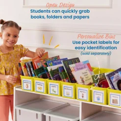 Linking Book Bins, Colorful Connecting Storage