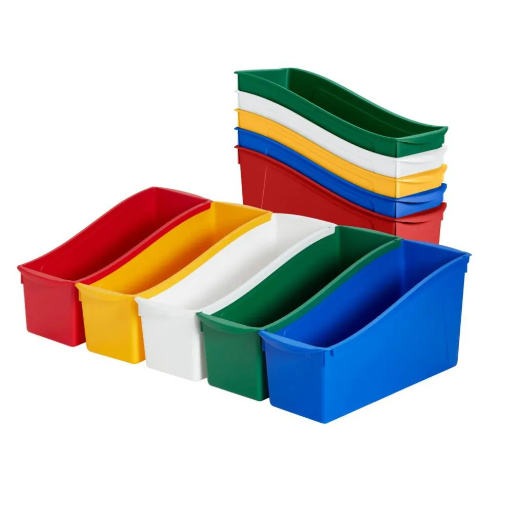 Linking Book Bins, Colorful Connecting Storage