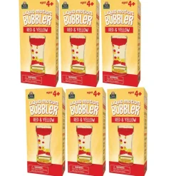 Liquid Motion Bubbler, Red & Yellow, Pack of 6