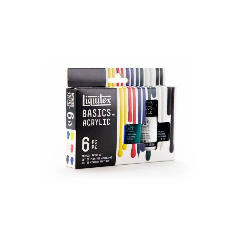 Liquitex® BASICS® Acrylic 6 Color Introductory Paint Set