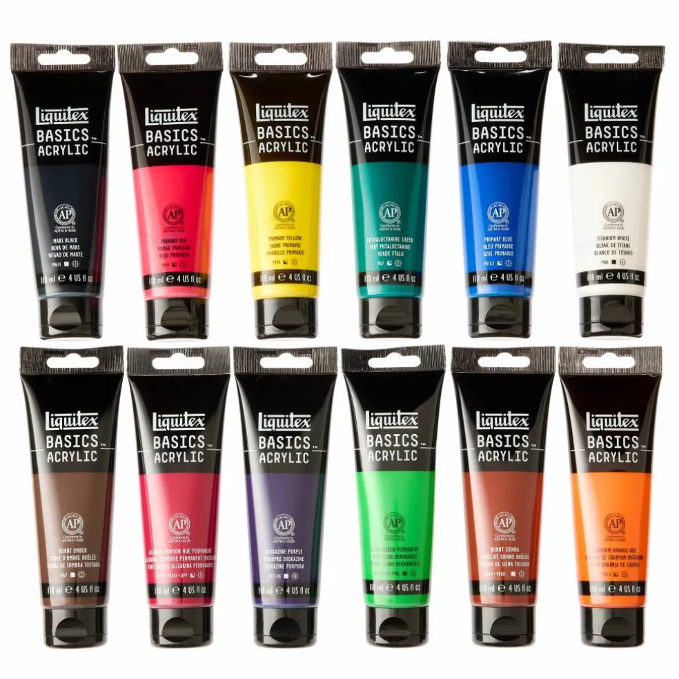 Liquitex® BASICS® Acrylic 12 Color Paint Set