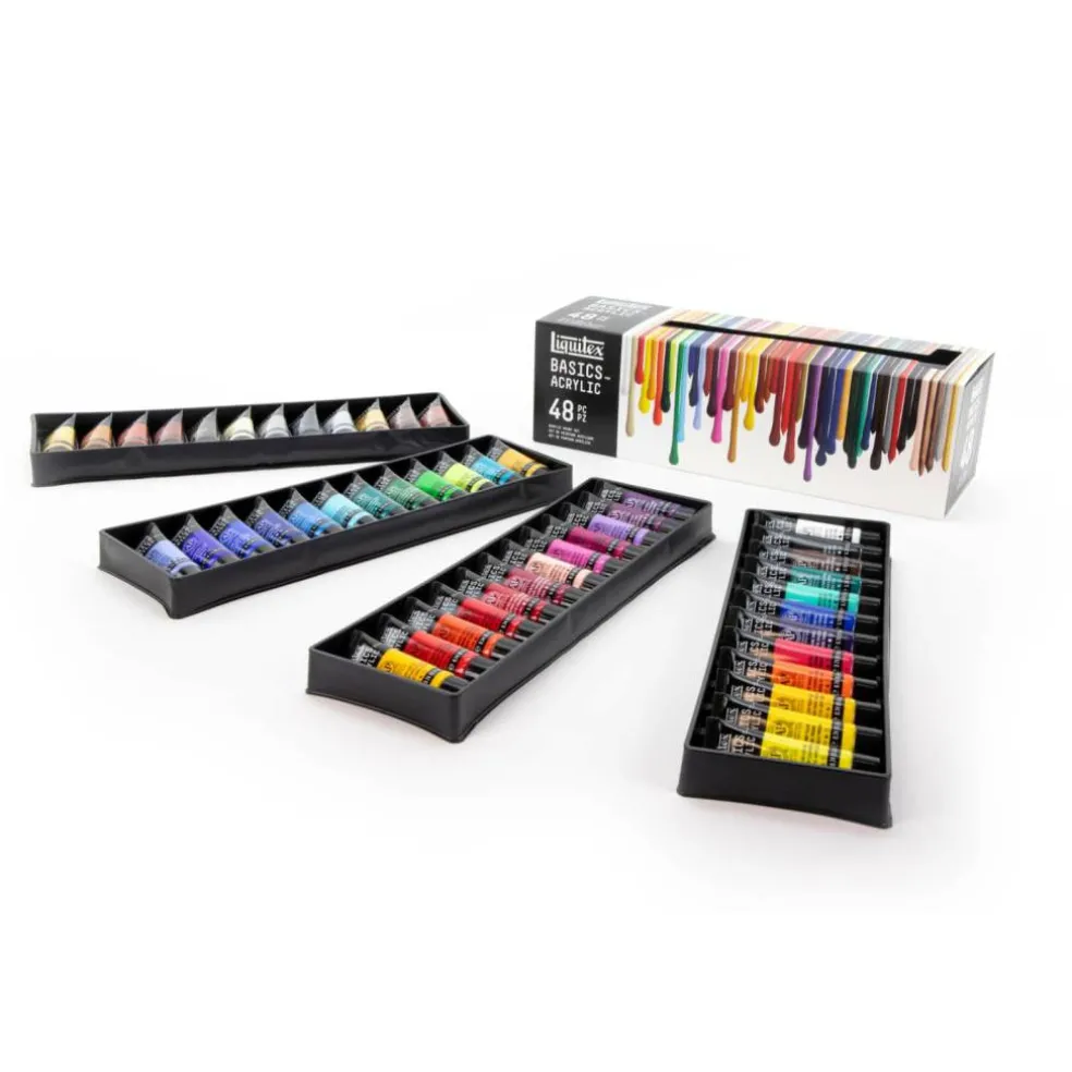 Liquitex® BASICS® Acrylic 48 Color Paint Set