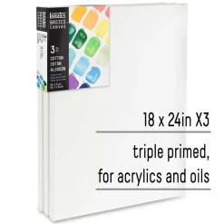 Liquitex® BASICS® 3 Pack Cotton Canvas Pack