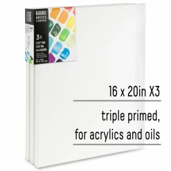 Liquitex® BASICS® 3 Pack Cotton Canvas Pack
