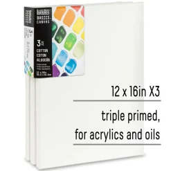 Liquitex® BASICS® 3 Pack Cotton Canvas Pack