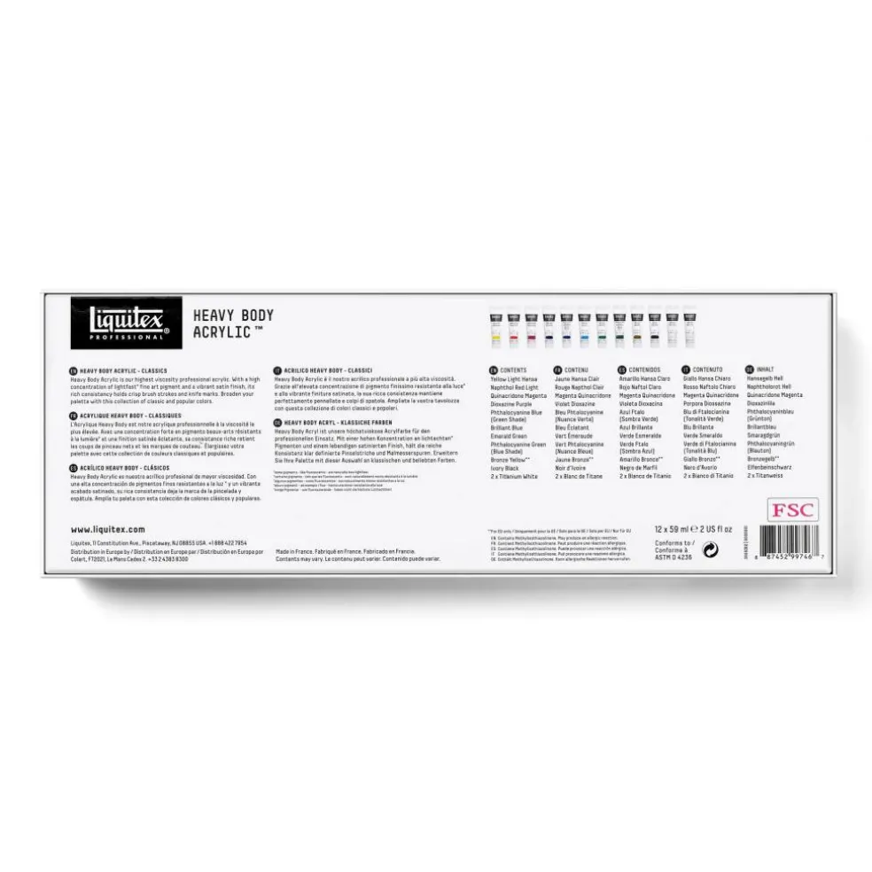 Liquitex® Heavy Body Acrylic Classic 12 Set