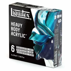 Liquitex® 6 Muted + White Heavy Body Acrylic Paint Set