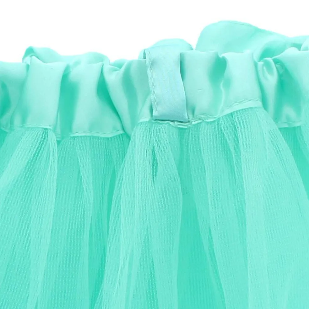 Little Girls Tutu 3-Layer Ballerina Turquoise