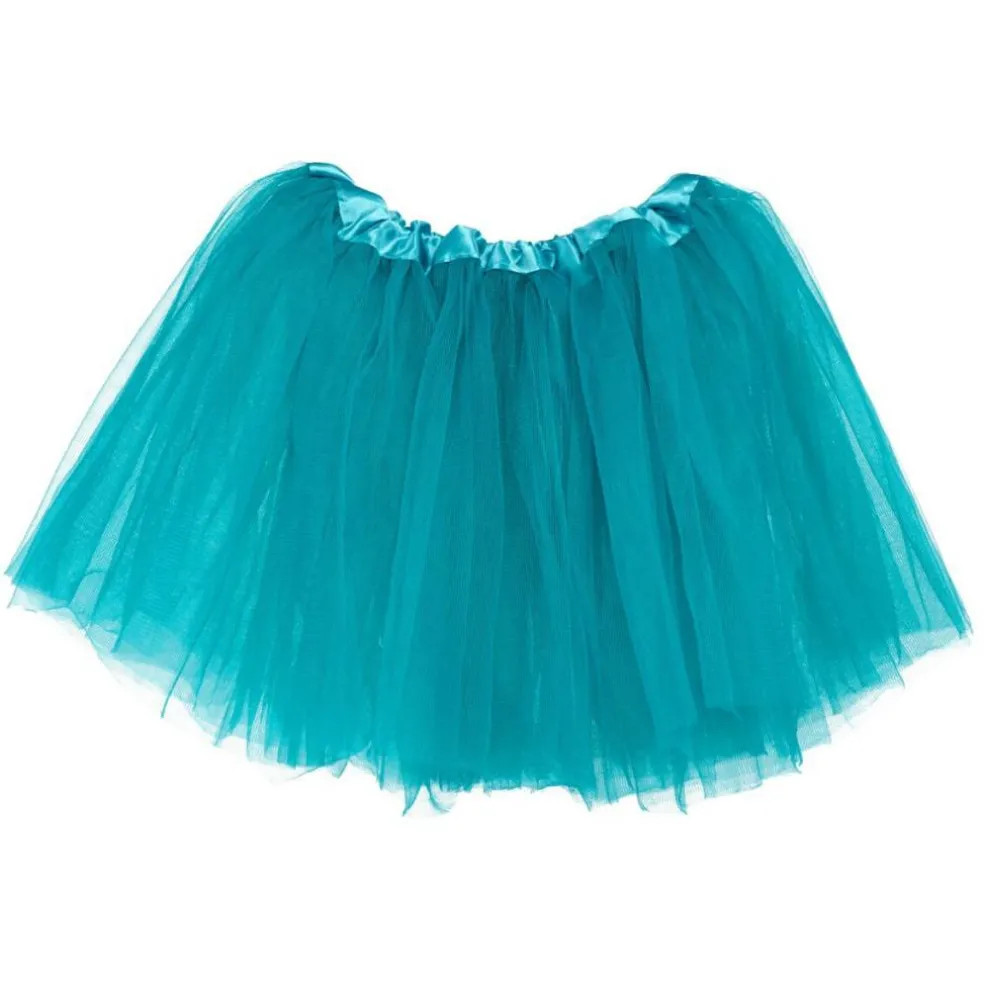 Little Girls Tutu 3-Layer Ballerina Turquoise