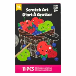 Little Yellow Bicycle® Picnic Basket Mini Scratch Art Pad Kit