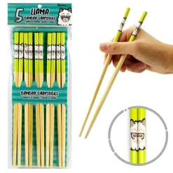 Llama Bamboo Chopstick Set of 5