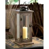 15.75" Lodge Wooden Lantern