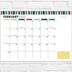 2027 Long Weekend Medium Desk Pad Monthly Blotter Calendar