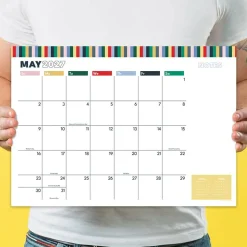 2027 Long Weekend Medium Desk Pad Monthly Blotter Calendar