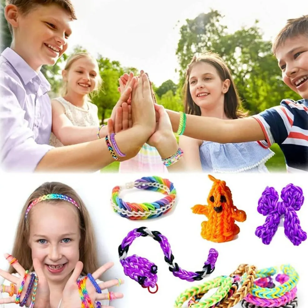 Loom Rubber Bands Bracelet Kit - 15,000+ Bands for DIY Crafting