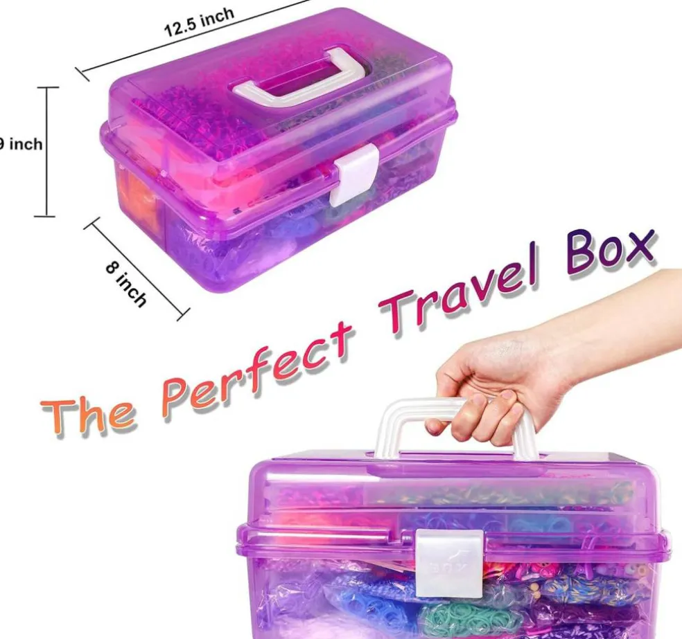 Loom Rubber Bands Bracelet Kit - 15,000+ Bands for DIY Crafting