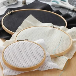 Loops & Threads™ Bamboo Hoop Set