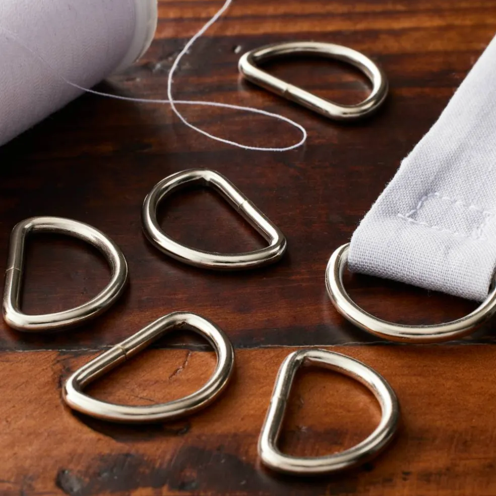 Loops & Threads™ Metal D-Rings, 3/4"