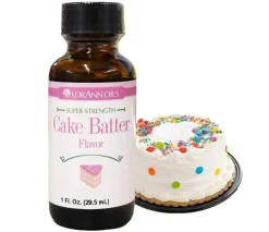 LorAnn Cake Batter Flavor White 1 oz for Candy, Chocolate, or Icing