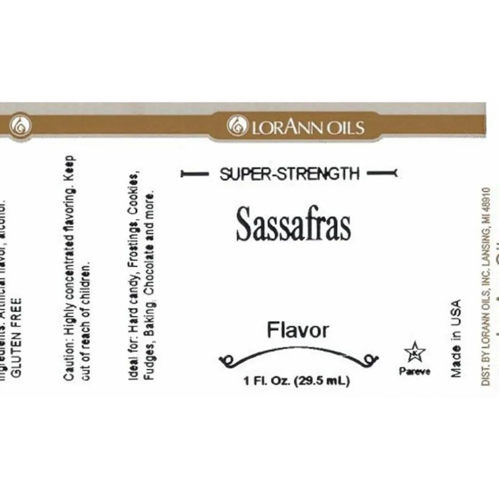 LorAnn Oils Sassafras Flavor One Ounce Bottle