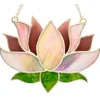 Lotus Flower Pre-Cut Stained Glass Kit-Make Your own Beautiful Glass Project.