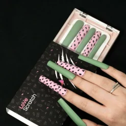 Love Scratch - Multicolor - Cartoon-Themed Press-On Nails for Statement Manicures - 10 Piece