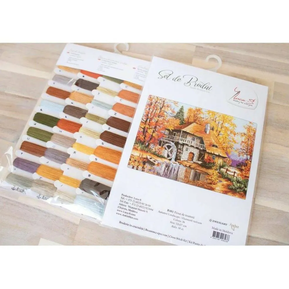 Luca-S Autumn Landscape Counted Cross Stitch Kit