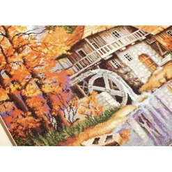 Luca-S Autumn Landscape Counted Cross Stitch Kit