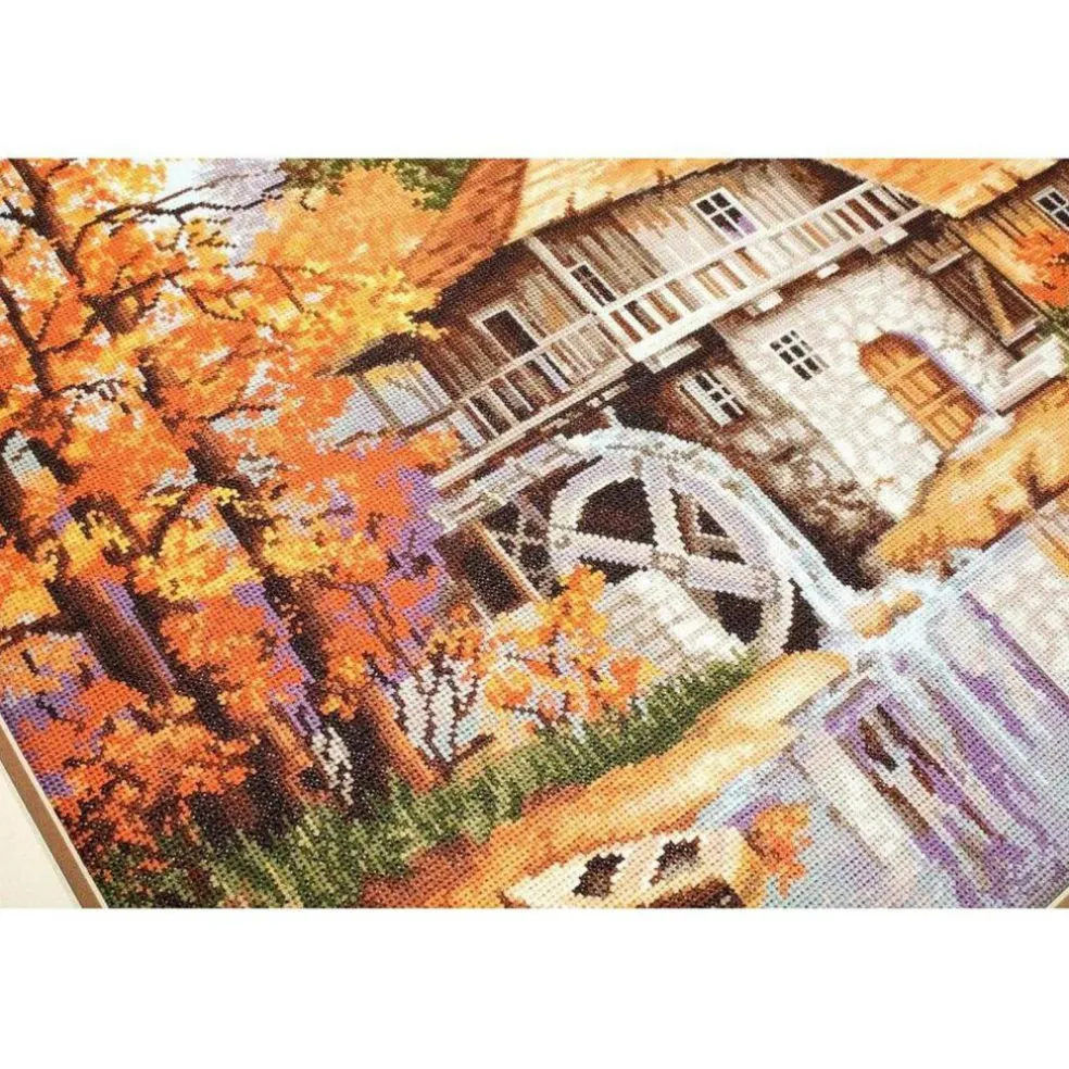 Luca-S Autumn Landscape Counted Cross Stitch Kit