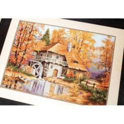 Luca-S Autumn Landscape Counted Cross Stitch Kit