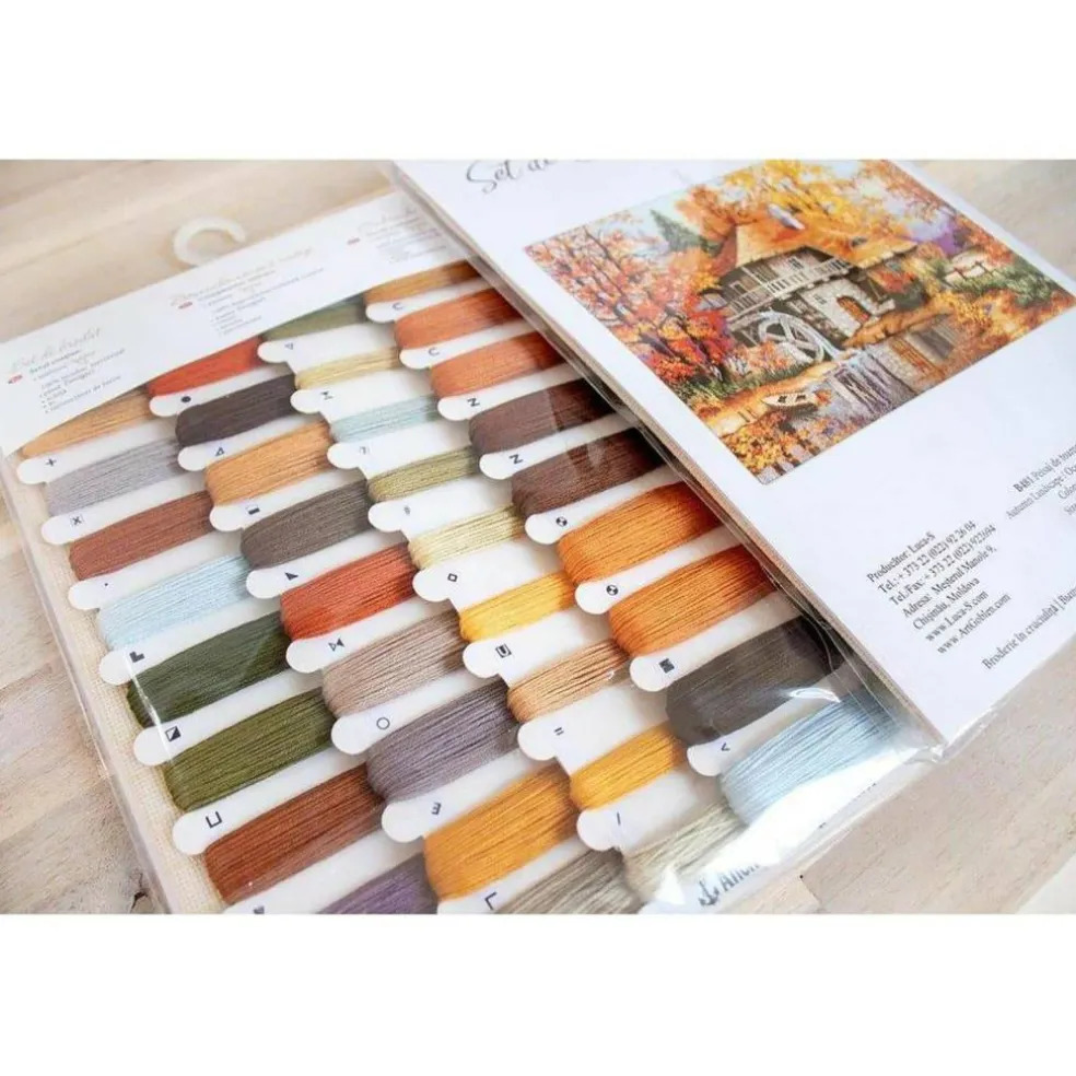 Luca-S Autumn Landscape Counted Cross Stitch Kit